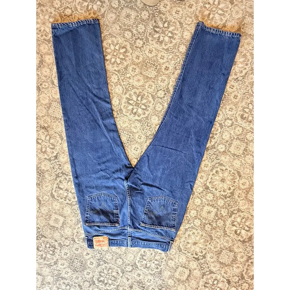Levi’s 505 Regular Fit Button Fly Jeans Men 36x34 Medium Wash Straight Leg Denim